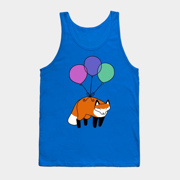 Balloon Fox Tank Top by saradaboru